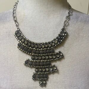 Elegant Turkish Silver Statement Necklace